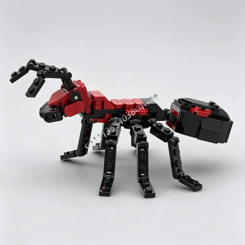 130-個アリ昆虫モデル-moc-クリエイティブビルディングブロック-diy-組み立てフィギュアおもちゃコレクションディスプレイ教育パズル自然ギフト