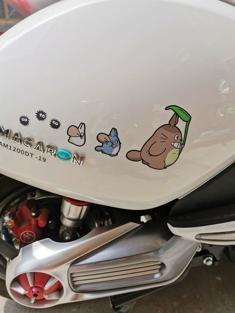 Totoro car sticker car body helmet personality creative cute waterproof change decorative fashion car sticker view 5