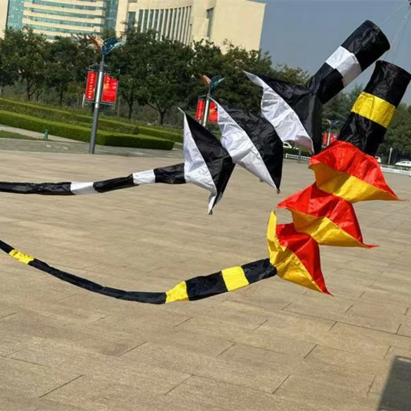 

3d kite tails rainbow windsock kite flying outdoor sport beach for adults kite parachute kite inflatable toys dancing squid toy