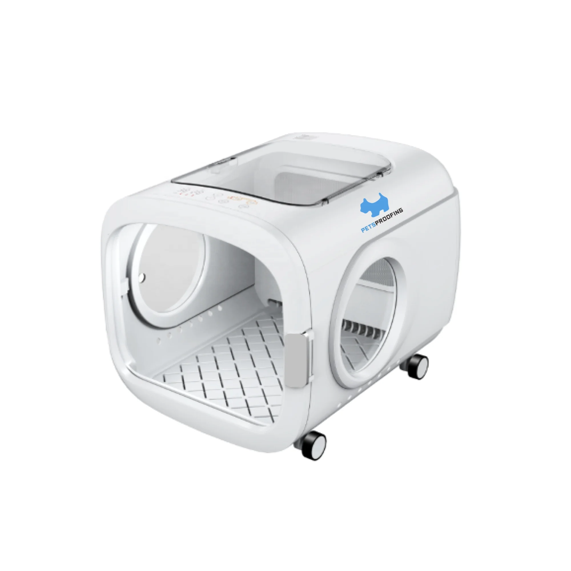 

Smart Automatic Pet Hair Blower Dryer Low Noise Eco-Friendly Plastic Drying Cabin For Dogs Sustainable Grooming Tool