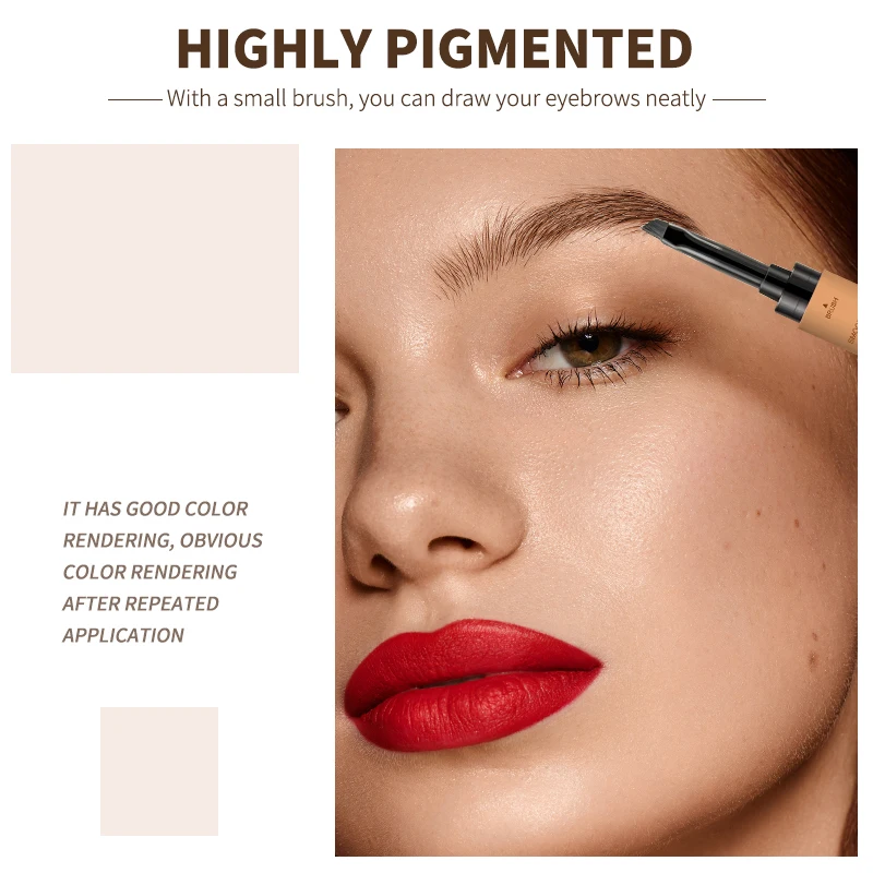Crème à sourcils imperméable, anti-taches, longue durée, aspect naturel, lisse, légère pour les sourcils parfaits, maquillage, cosmétiques