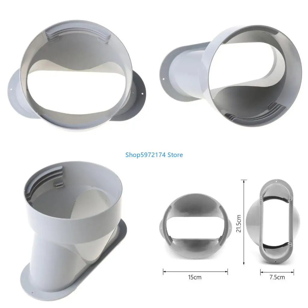 Y3NB 13/15cm Diameter Portable Air Conditioning Body Exhaust Duct Pipe Connector Conditioner Parts Easy Install