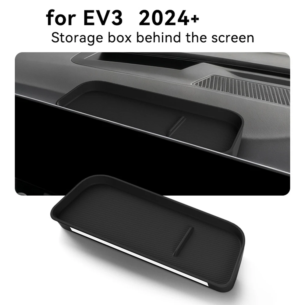 

Central Control Screen Rear Storage Box Car Dashboard Storage Box Silicone Tray Anti-slip Storage Mat Pad For Kia EV3 2024+