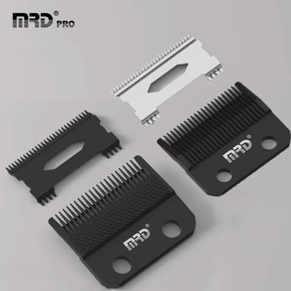 MRD Pro Men's Professional Hair Clipper Original Horn Cutter Trimmer Faded Blade Pick Knife Fixed Knife Moving Knife Accessories