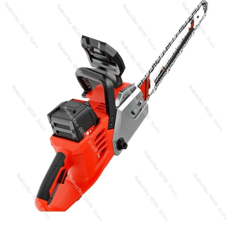 Lithium Electric Saw, Brushless High-Speed Outdoor Handheld Logging Saw, Powerful Battery-Powered Saw for Household Use
