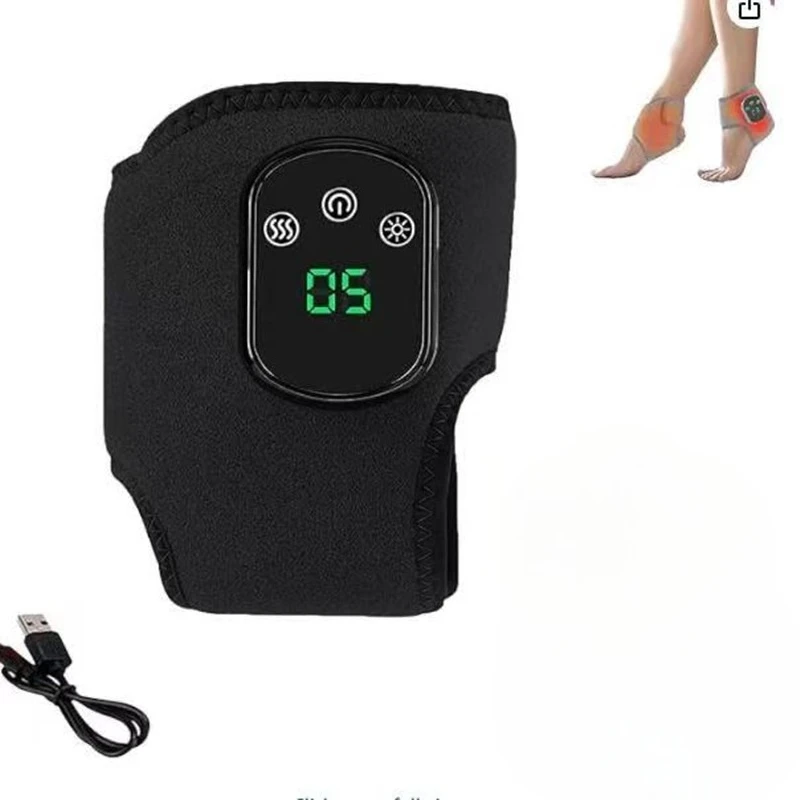 

Электрический согревающий бандаж для голеностопа, теплый компресс, массаж голеностопного сустава и пятки, защитный чехол для мужчин и женщин