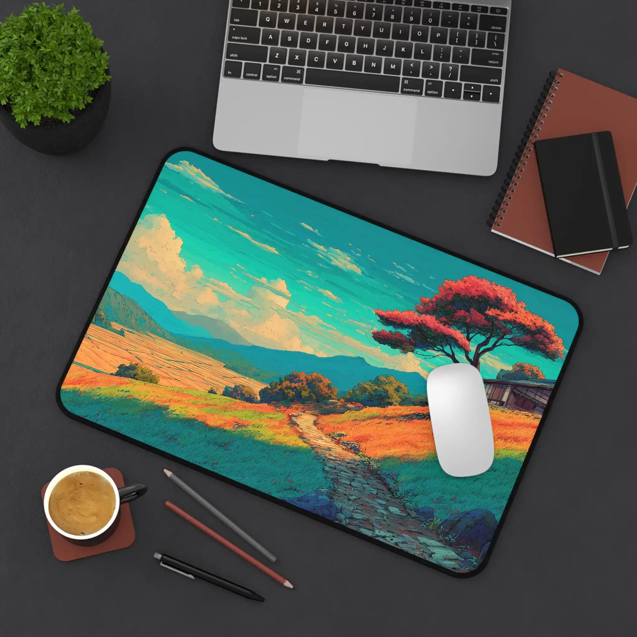 Country-style Cartoon Mouse Pad, Cute Tabletop Decoration,non-slip and Waterproof Gaming Mouse Pad,the Perfect Gift for Friends.