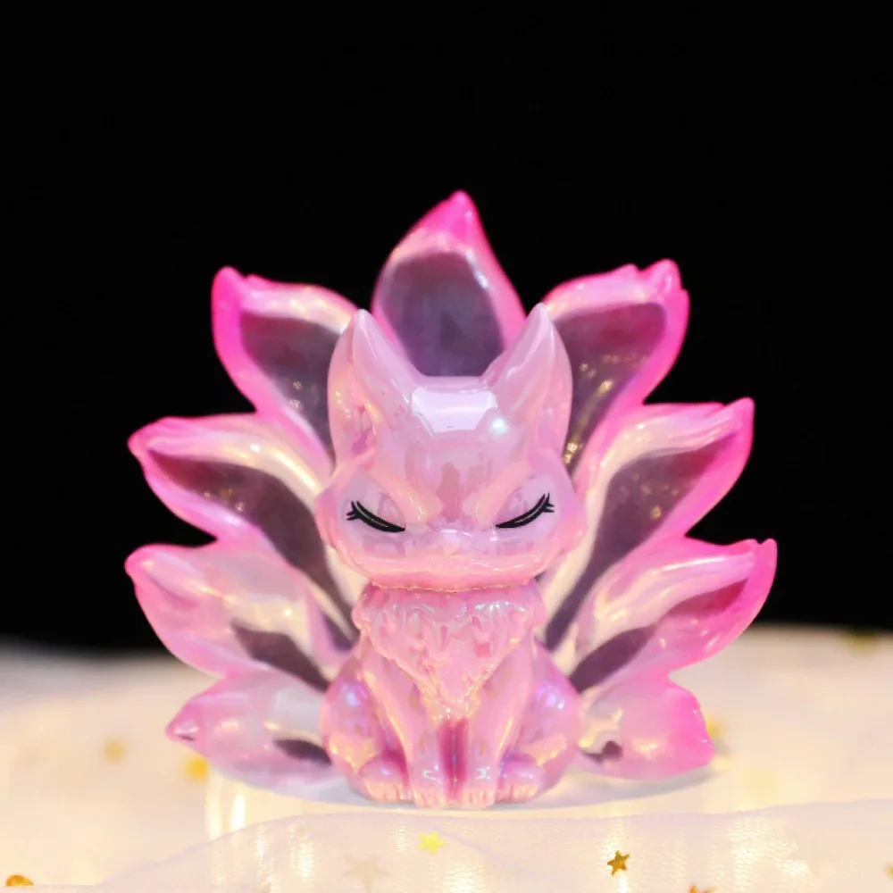 Nine Tailed Fox Blind Box Random Action Figure Toy Rose Fairy Miniature Toy Blind Boxes Collectible Model Mystery Box Kids