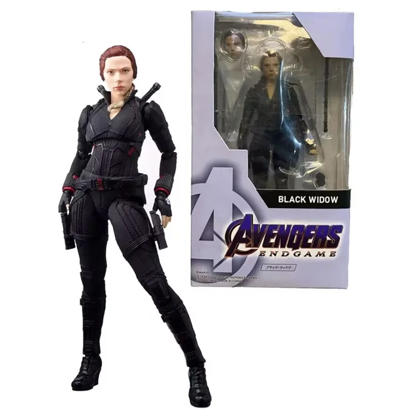 Marvel Black Widow End Game Avengers Natasha Romanoff BJD Action Figure Model Toy