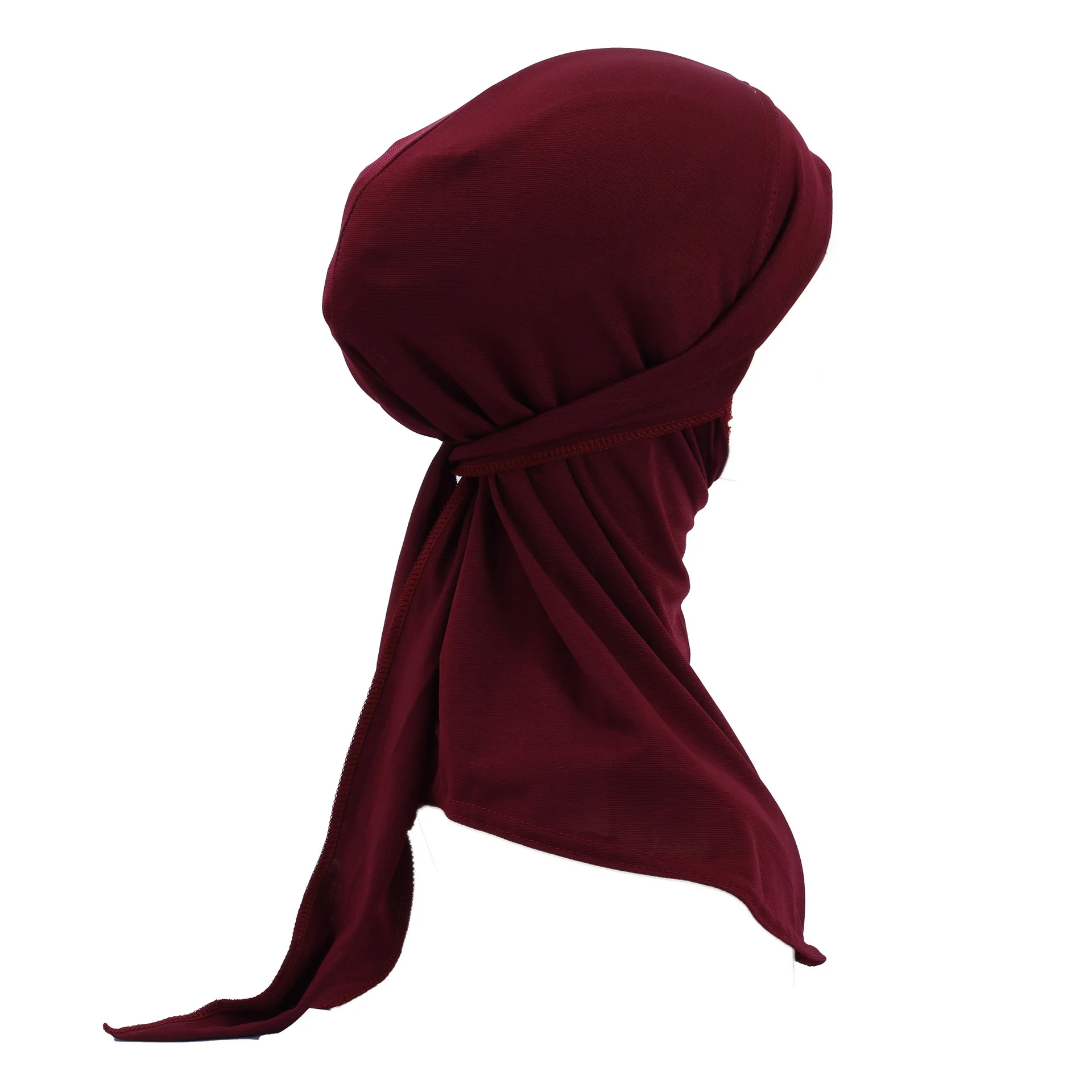 Upgraded Women's High-elastic Bottom Hat, Breathable Neck Protection Headscarf, Solid Color Versatile Strap Cover Scarf