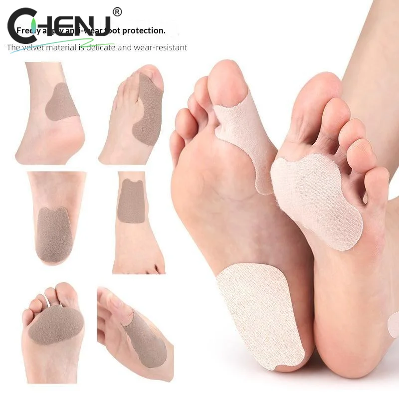 2Pcs Foot Protection Pads Self Adhesive Anti Friction Patches Prevent Blisters Cushion For Heel Toe Ankle High Heels Shoes Wear