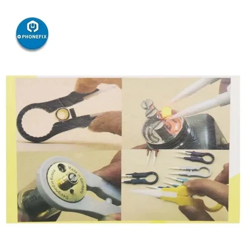 เครื่องมือมือหนีบเซรามิกอเนกประสงค์3ชิ้น, มีฉนวนกันความร้อนหัวแหลมแหนบเซรามิกทางอุตสาหกรรมที่อุณหภูมิสูง