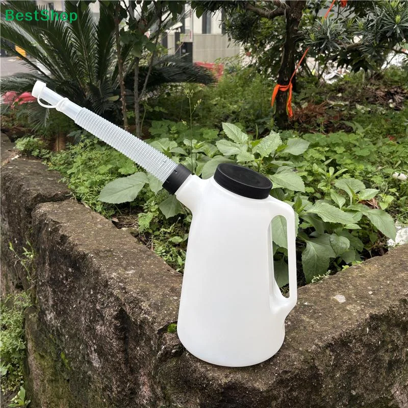 1.2L To 5L Oil Pot Measuring Jug Dispenser Storage Can With Scale Pouring Lid Cap For Automotive Garage