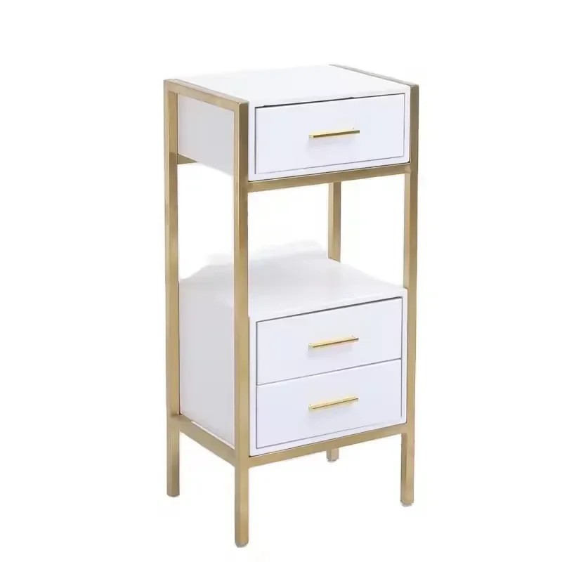 Jincheng Hairdressing Salon Trolley Stainless Steel Barber Shop Tool Cabinet Drawer Storage Rack Nail Furniture