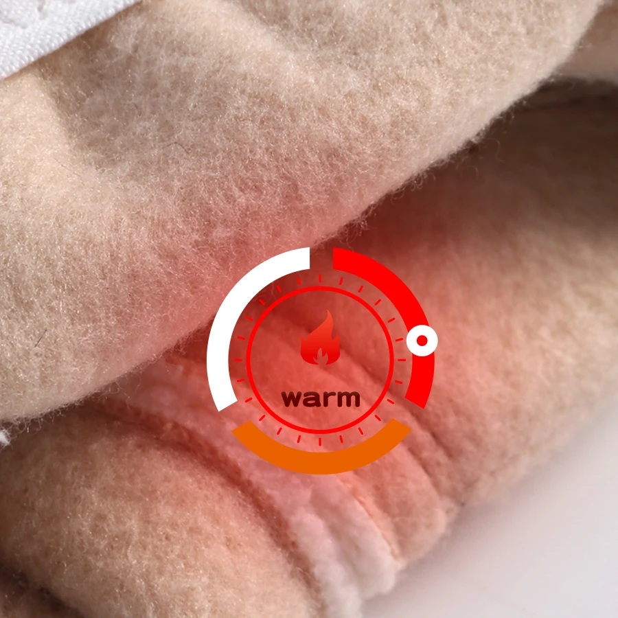 قفازات شاشة لمس دافئة للجنسين، بصريات مخملية، رياضات شتوية، حماية لليد، أحادية اللون #5