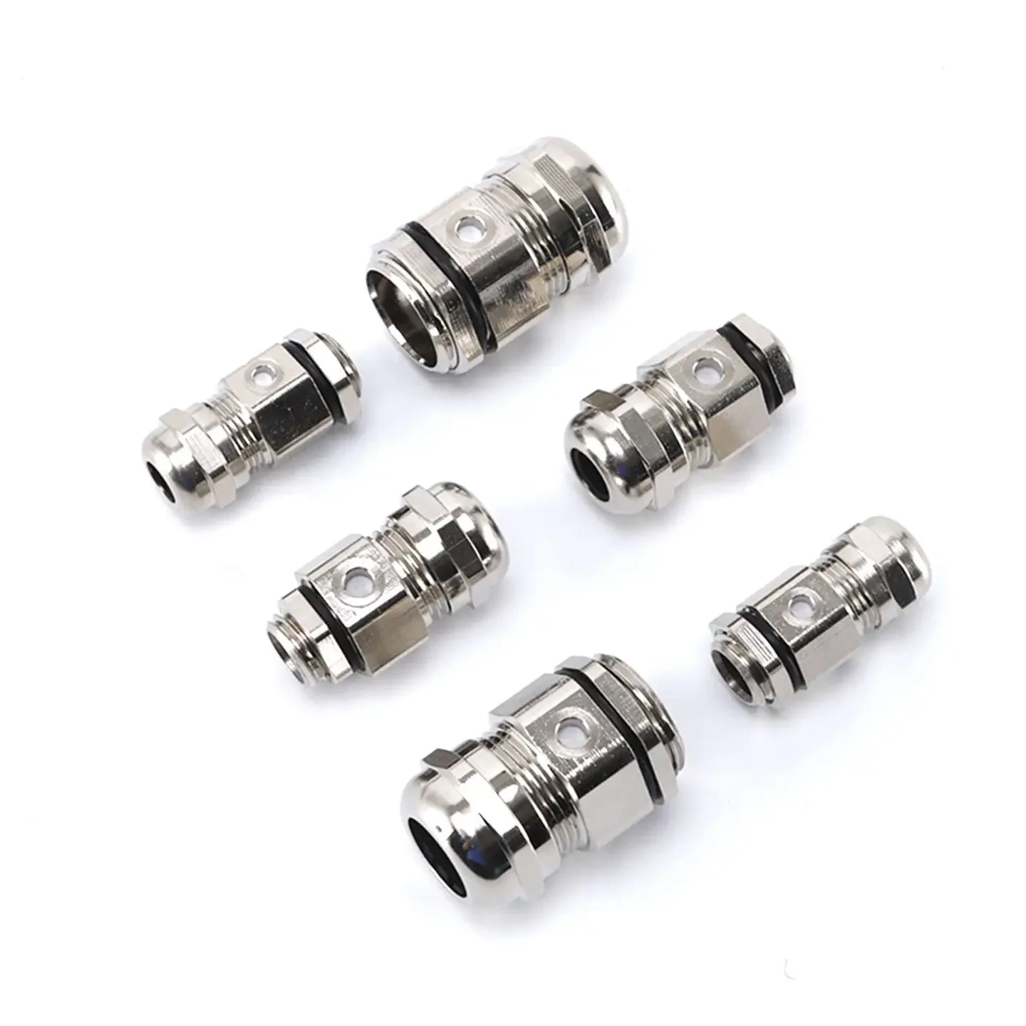 Copper Nickel-Plated Breathing Pressure Reducing Valve Gland Waterproof Connector Cable Breathable Fixed Lock for Enhanced Airfl 6