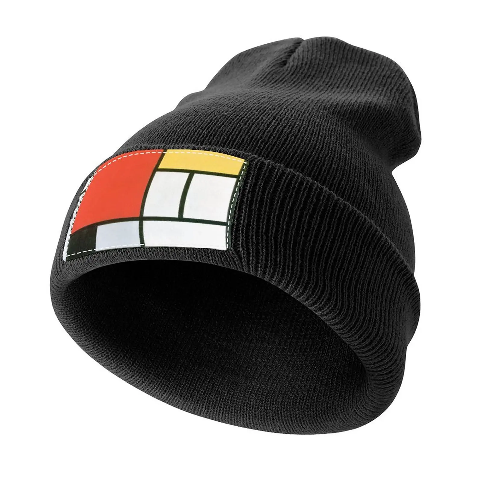 Piet Mondrian, Composition in red, yellow, blue and black Knitted Cap Ball Cap hard hat Women's Beach Men's