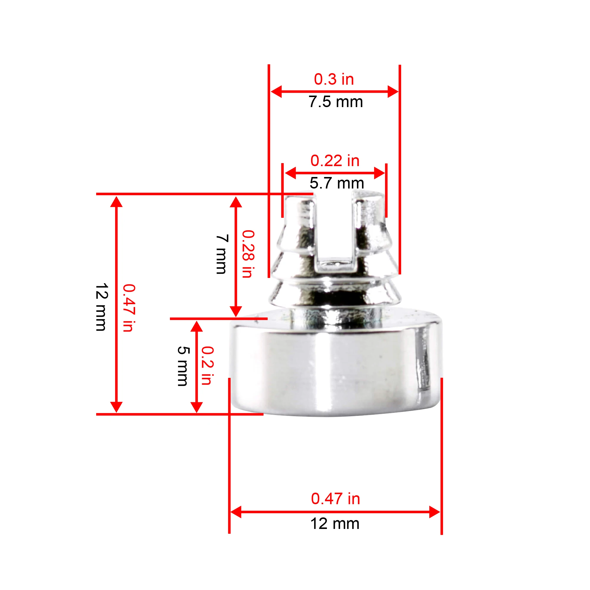 Rheedal 50/100Pcs 7.5mm/ 0.3" Wheel Cap Lip Screw Bolt Tires Rim Lip Decoration Replacement Car Styling Tunning Car Spare Parts - Image 2