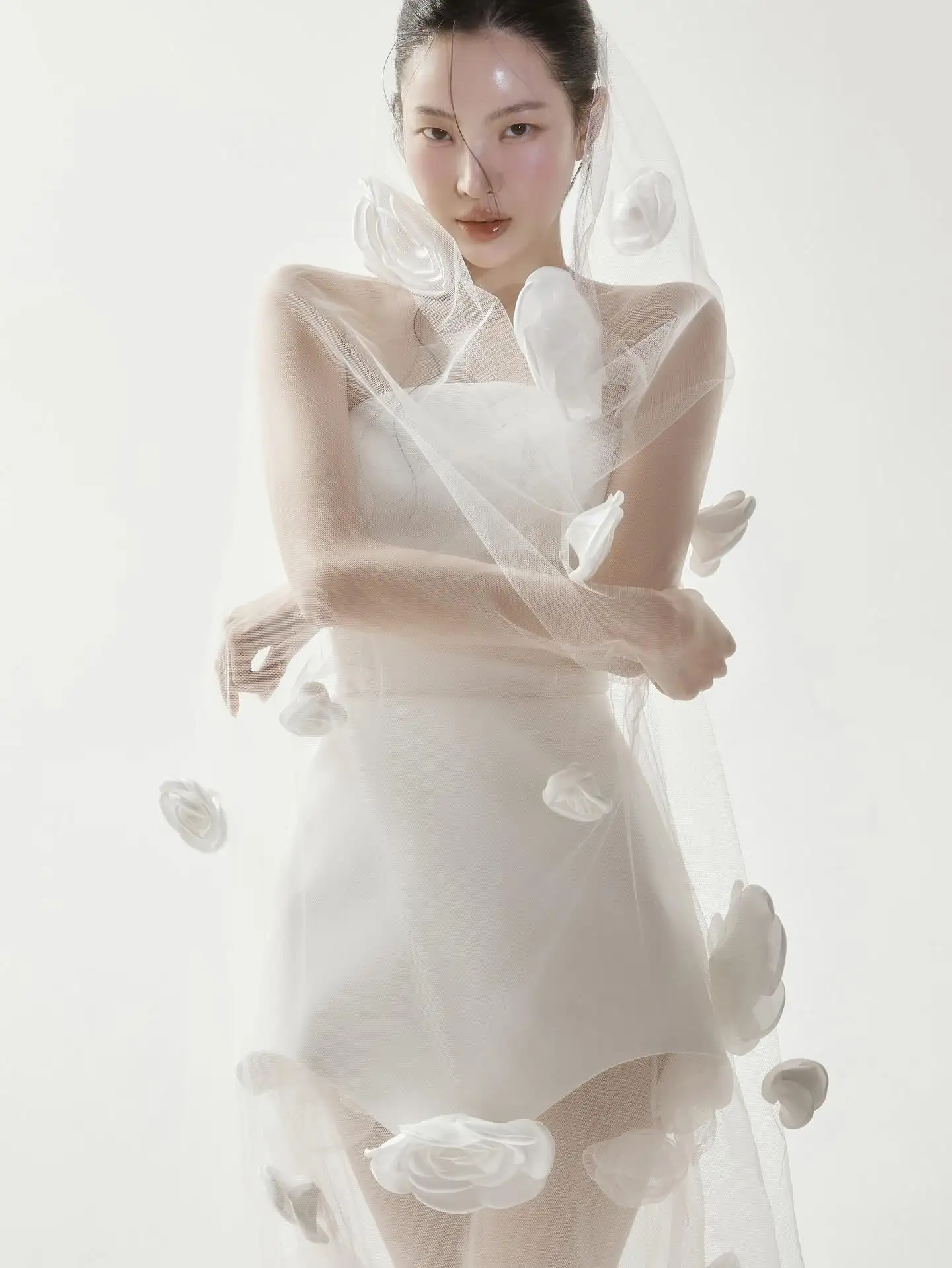 

Customized White Mini Length A-Line Wedding Dress Simple Classic Strapless Bridal Party Pure Party Dress Strapless Gowns