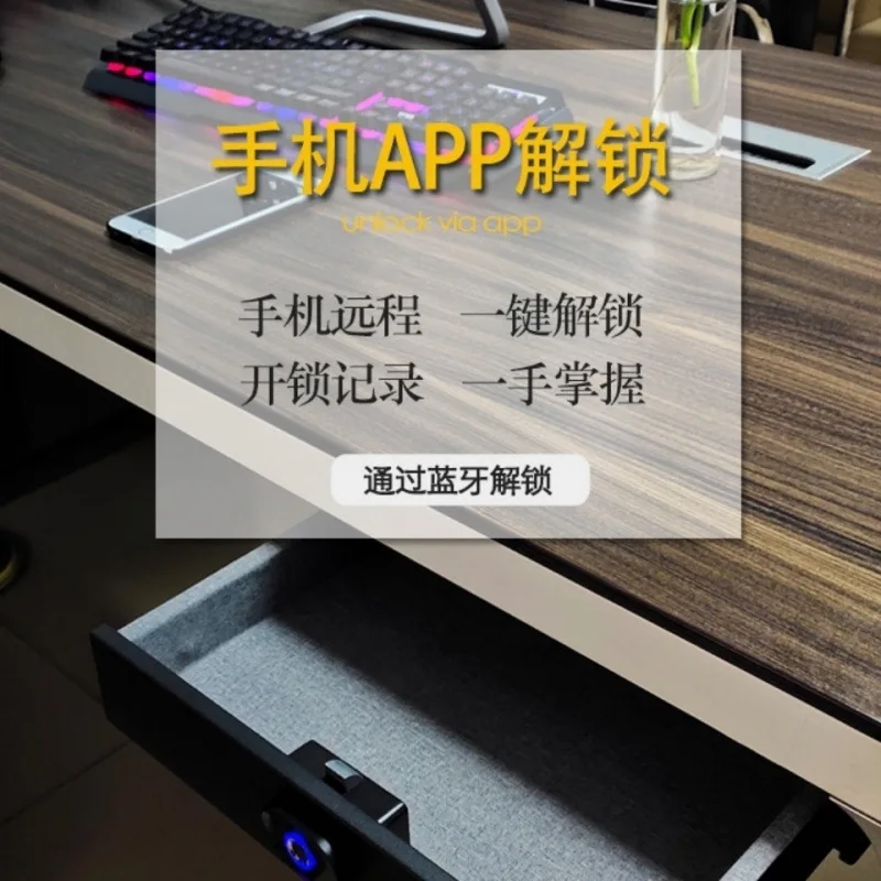 صندوق كلمة مرور من نوع درج باب واحد، خزانة ملابس منزلية صغيرة، مكتب مخفي، ذكي صغير آمن