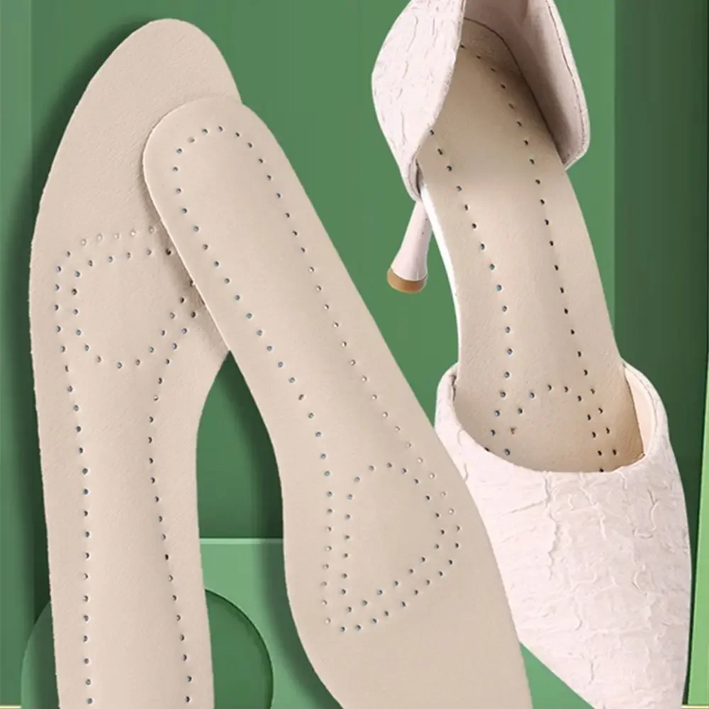 

Bottom Sweat Absorption Cowhide Shock Absorption Shoes Stickers Pad Women Sandal Insoles High-heeled Shoes Insoles Shoe-pad