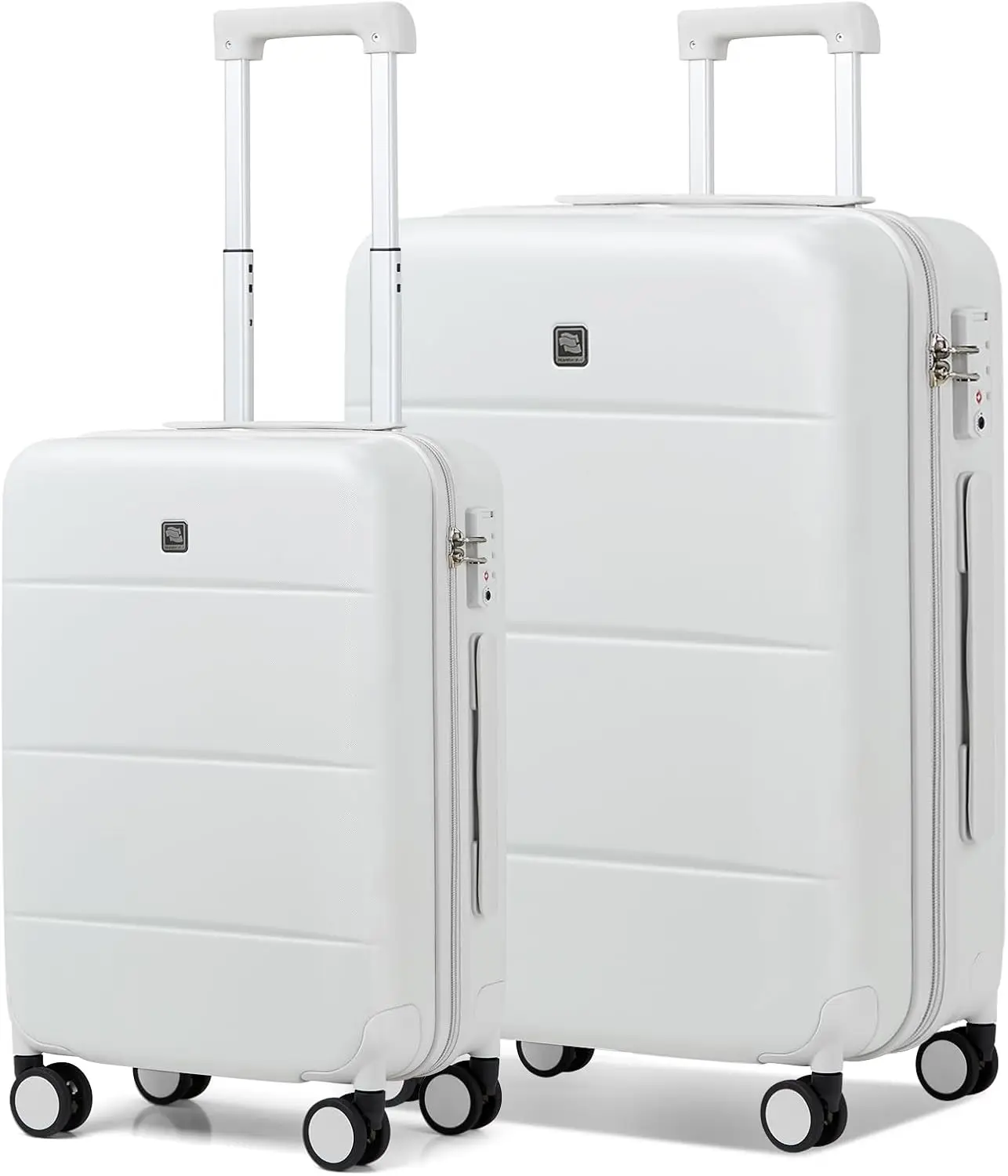 Hanke Hard Shell Bagage Sets 2 Delige Grote Koffer Tsa Bagage Harde Shell Koffers Ingecheckte Bagage Met Spinnerwielen 20/26