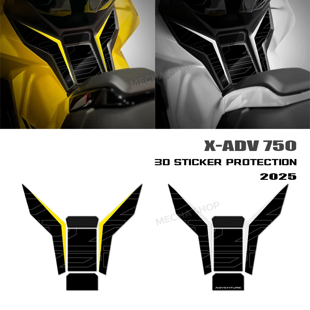 

For X-ADV 750 2025 XADV750 2021 2022 2023 2024 Tank Pad Center Area 3D Sticker Protection Kit