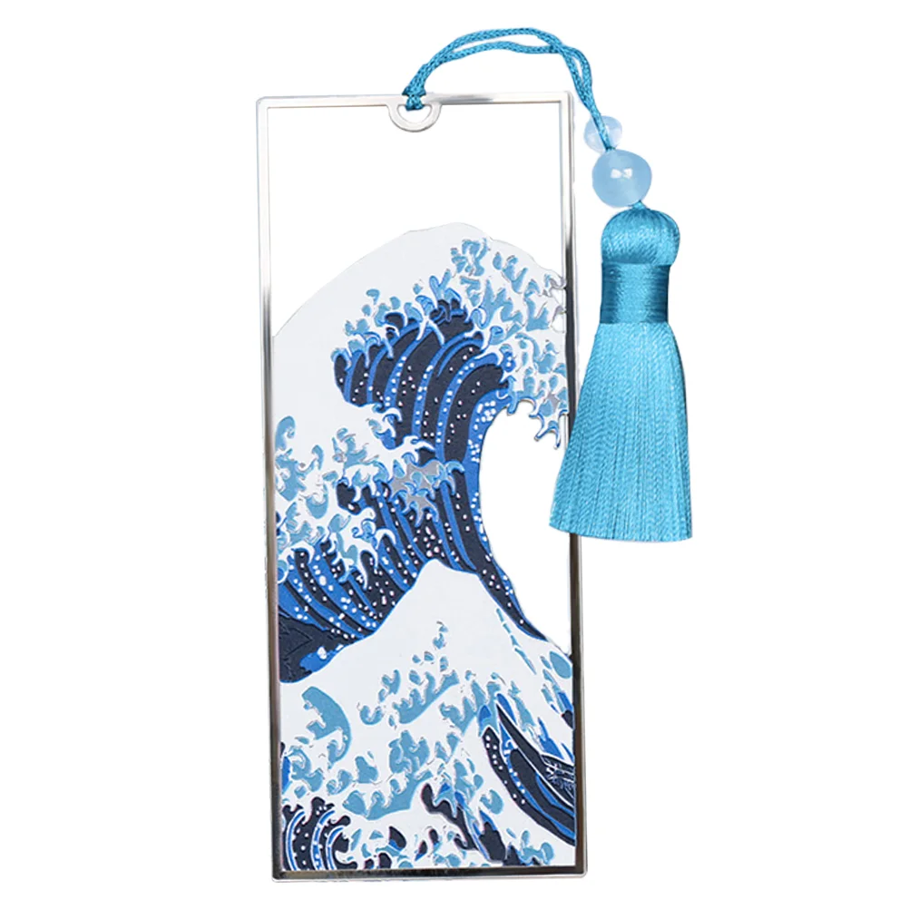 Bookmark Tassel Retro Decor Graduation Present Decorative Gift Bookmarks Ocean Wave Birthday Vintage