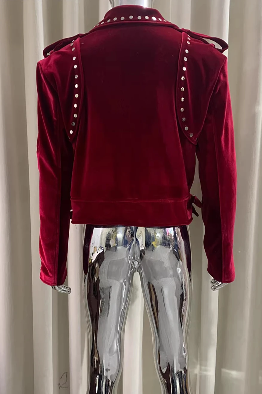 Men's 2026 Spring New Long Sleeve Chic Jackets Trend High-End Stylish Fashion Jackets Multi-Zipper Design Rivet Motorcycle Coats