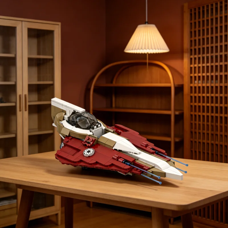 

454pcs MOC Tolez Cheq S Delta 7B Aethersprite Star Battle Model Building Blocks Architecture Christmas Gifts Toy Idea Education