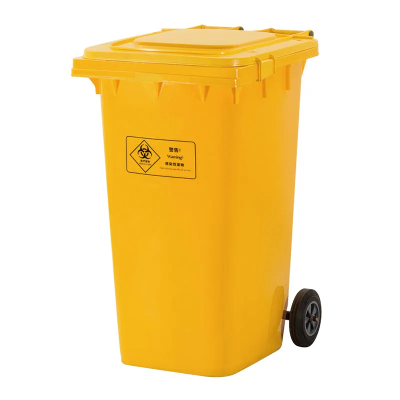 120L 240L 360L recycle 13gallon outdoor wheeled pedal park street waste bin garbage black wholesale plastic trash cans