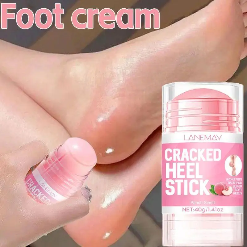 40g Ultra-Hydrating Peach Watermelon Foot Cream For Softening Dry Cracked Feet Gentle Exfoliation Daily Foot Care Solution