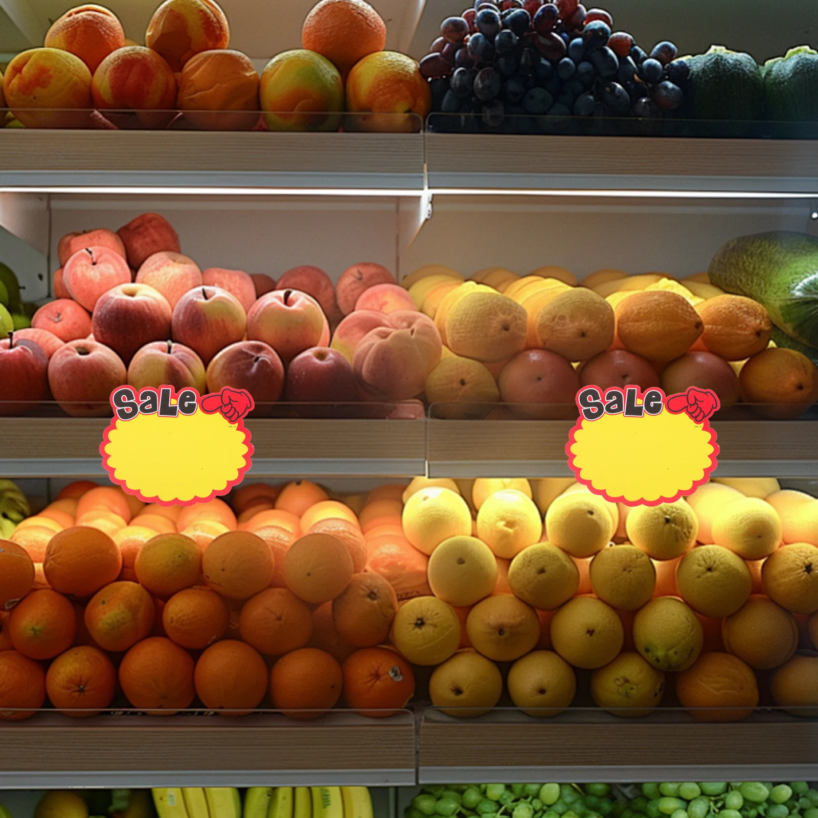 

80pcs Product Labels For Signs Blank Paper Cards Supermarket Display Tags Retail Store Garage Sale Tag Advertising Labels