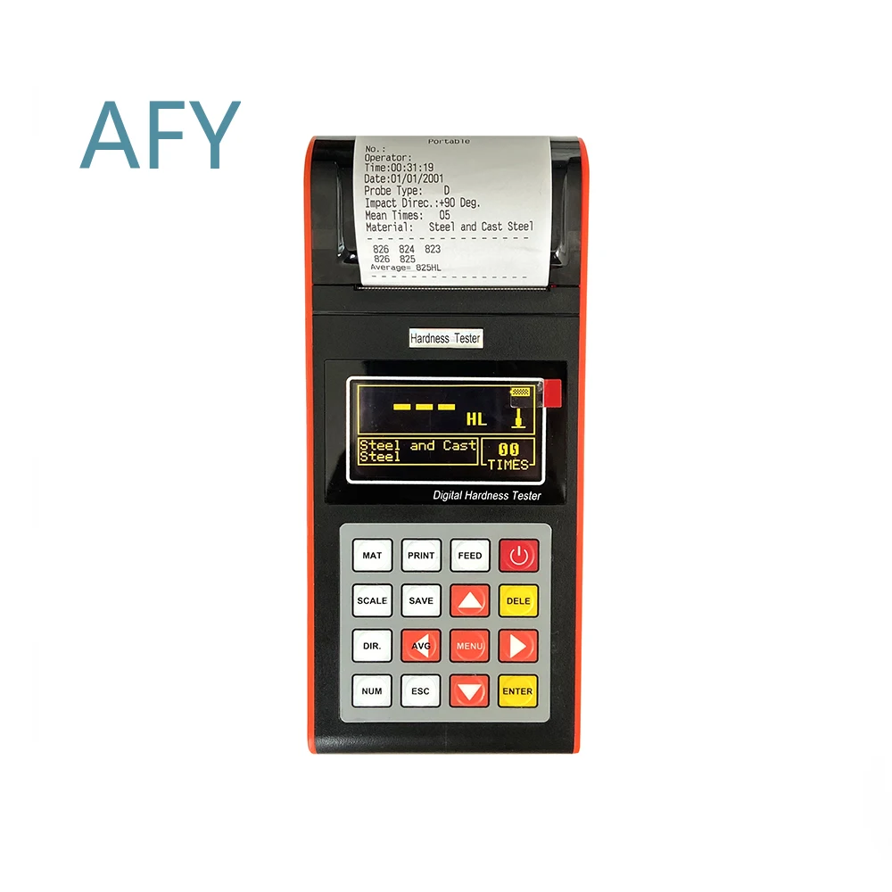 Portable Hardness Testing Machine for Indentation Hardness Test for Metal Alloy Steel Aluminum Copper Brass Plastic Rubber