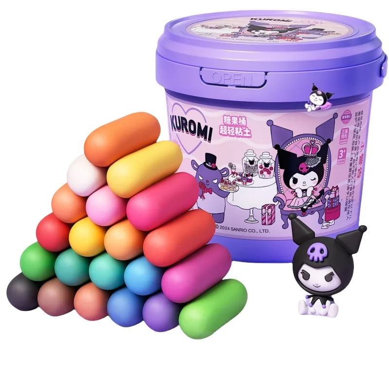 Sanrio Kuromi Boron-free ultra-light clay handmade children's toys colored clay safe non-toxic hand-kneaded clay wholesale