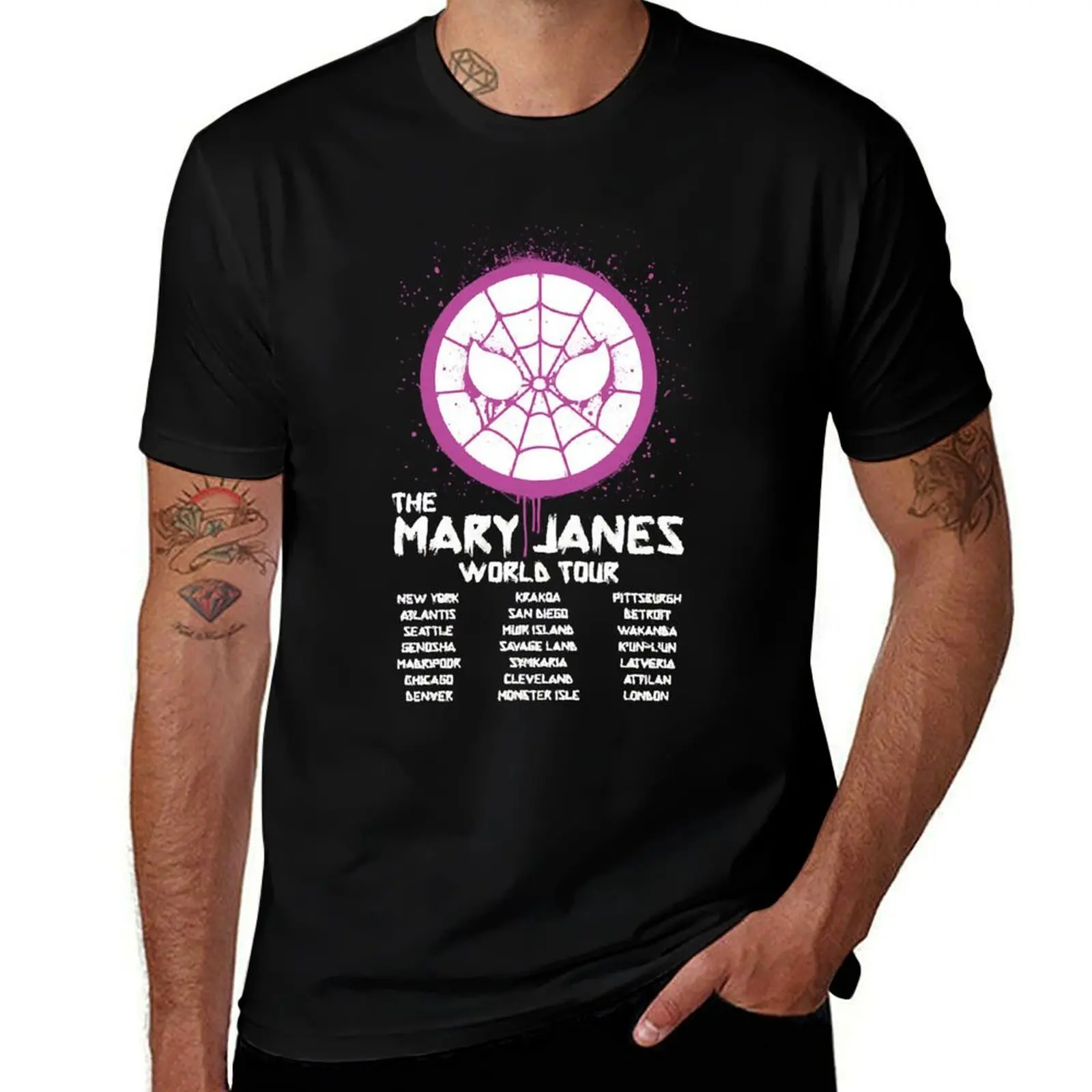 The Mary Janes World Tour T-Shirt shirts graphic oversize t-shirts man Men's t-shirt