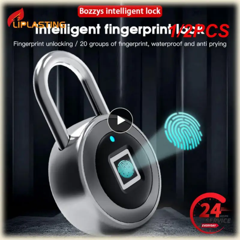 1/2PCS Tuya Smart Fingerprint Padlock Electronic Door Lock Smart Life APP Remote Unlock Waterproof Security Protection