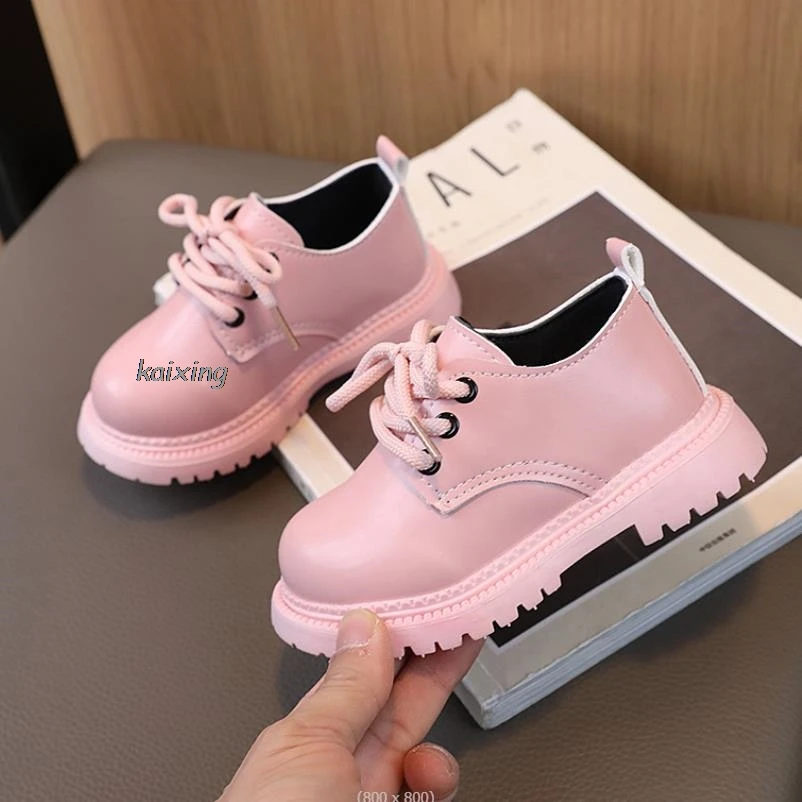 Ragazzi ragazze moda scarpe in pelle bambini nuovo stile Oxfords bambini appartamenti per la festa della scuola del bambino scarpe formali in pelle