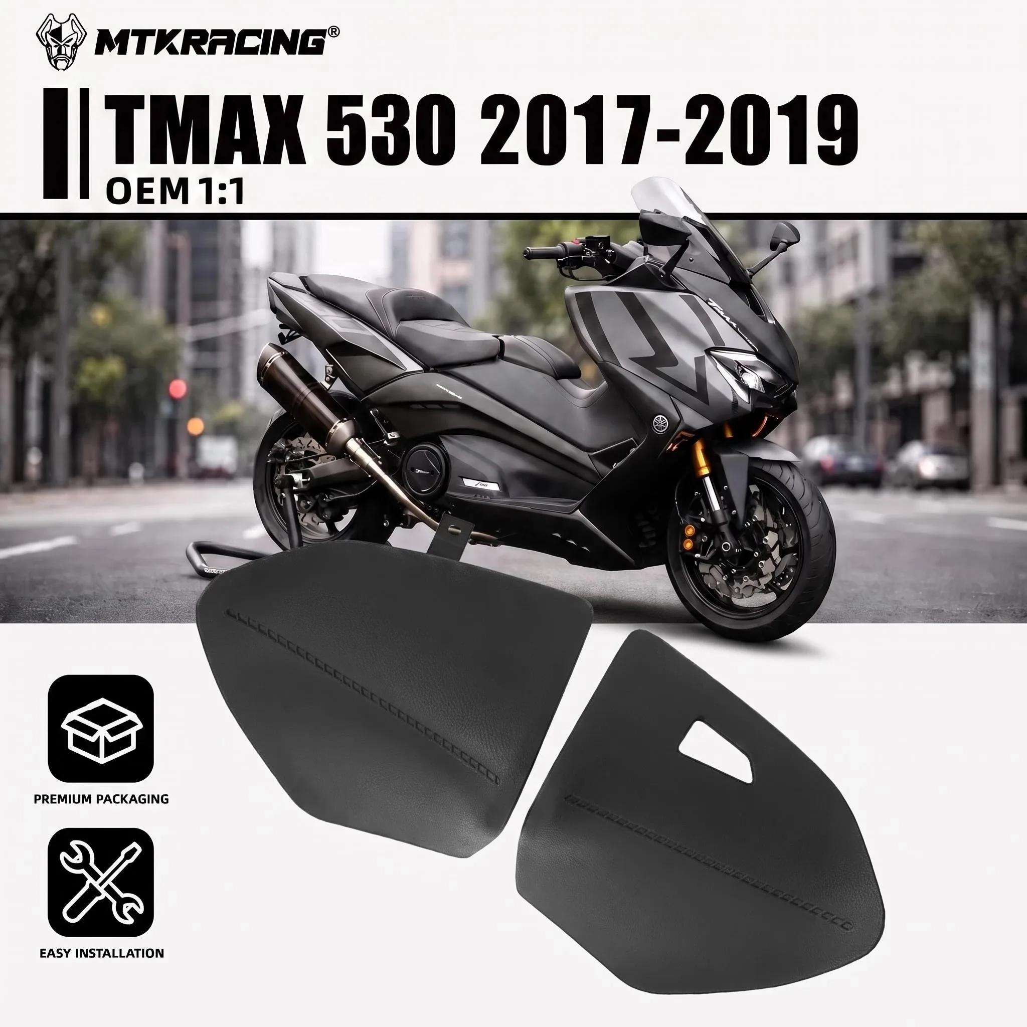 MTKRACING For YAMAHA TMAX 530 2017-2019 Motorcycle Front Fairing Tool Box Cover