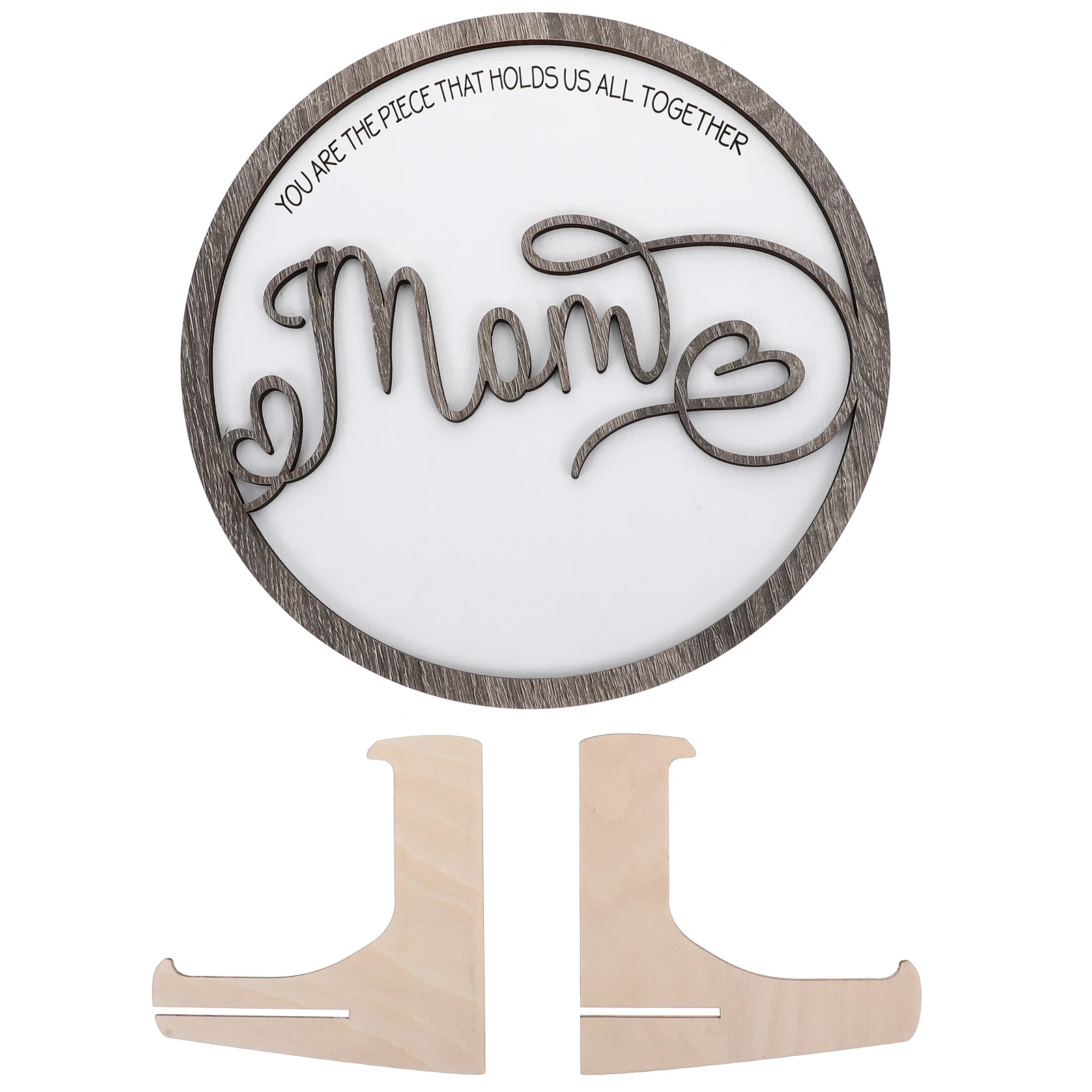 

Mother's Day Wood Crafts 200x300 Red Brown Heart Shape Wooden Table Sign Home Desktop nament Gift Idea