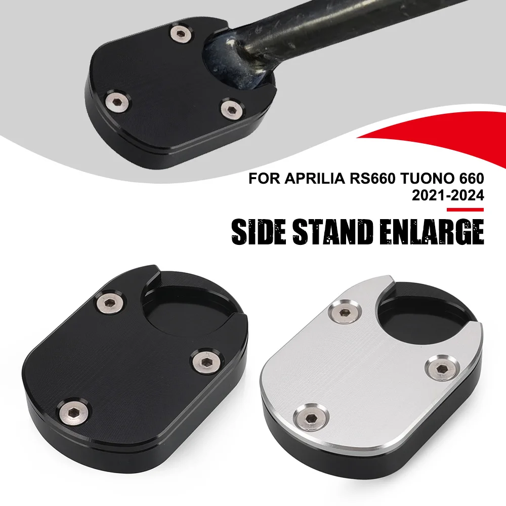 

Kickstand Foot Side Stand Extension Pad Support Enlarge Plate For Aprilia RS660 Tuono 660 2021-2022-2024 Motorcycle Accessories