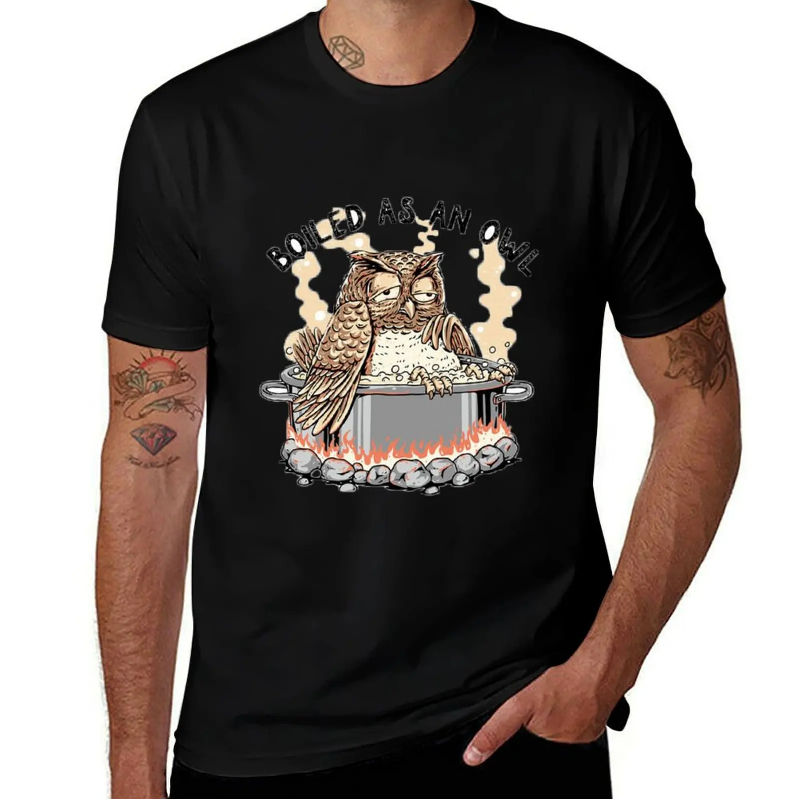 

Boiled as an owl T-Shirt man t shirt heavy cotton t shirt custom print