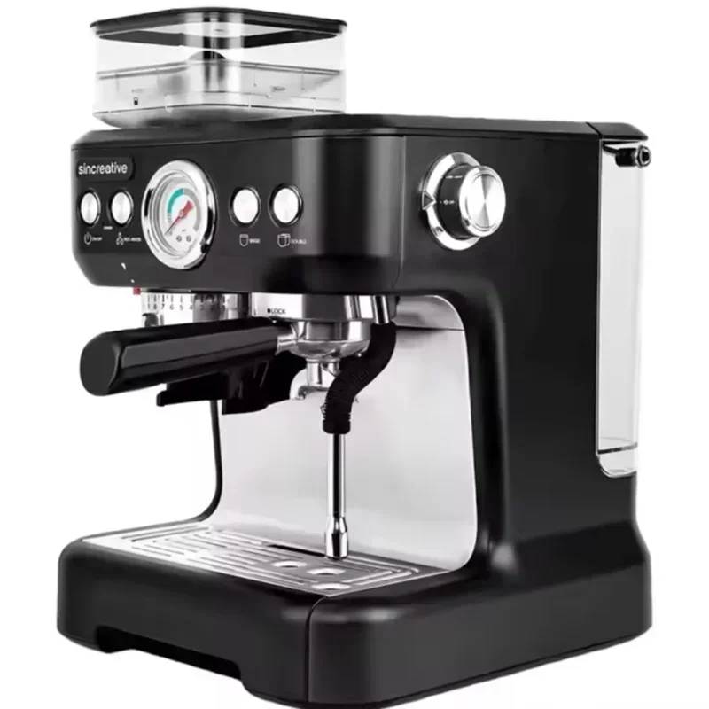 Sincreactivee CM-5700 20-Bar Automatic Espresso Machine All-in-One New Model - French for Household & Outdoor Use, Ready for Shi