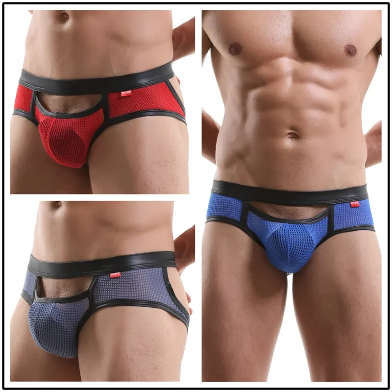 Breathable Buttocks Hollow Thongs Sexy Tоy Mens Naked Feeling Jockstrap Masculina Ball Pouch Mini Tangas Ultra-Low Man Underwear