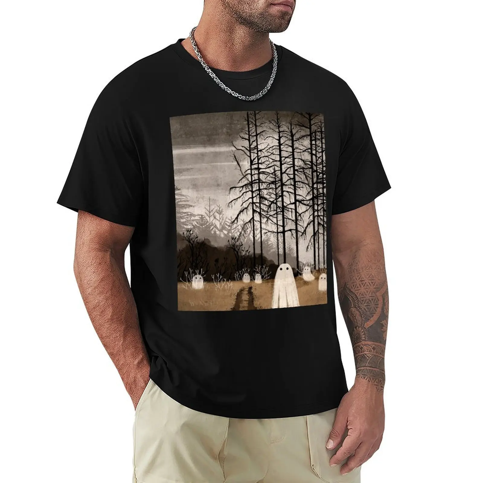 

Lost In The Unknown T-Shirt blacks rapper graphic tees tees luxury clothing labubu anime shirts men