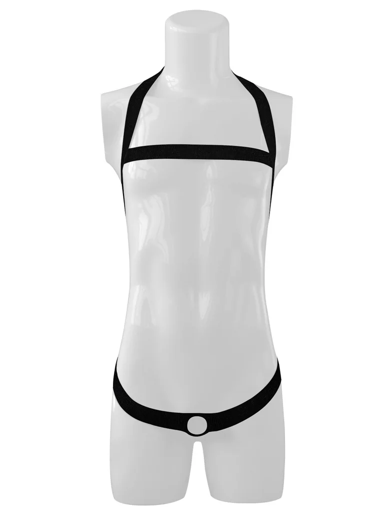 Sexy en Underwear Rubber Band Chest Strap Shoulder Strap Waist Strap Bodysuit 1196