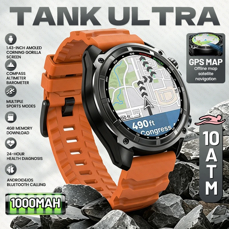 nouvelle-montre-connectee-gps-tank-ultra-originale-avec-carte-4-go-de-ram-batterie-1000-mah-altimetre-etanche-10-atm-pour-hommes-ecran-amoled-hd-appels-bluetooth