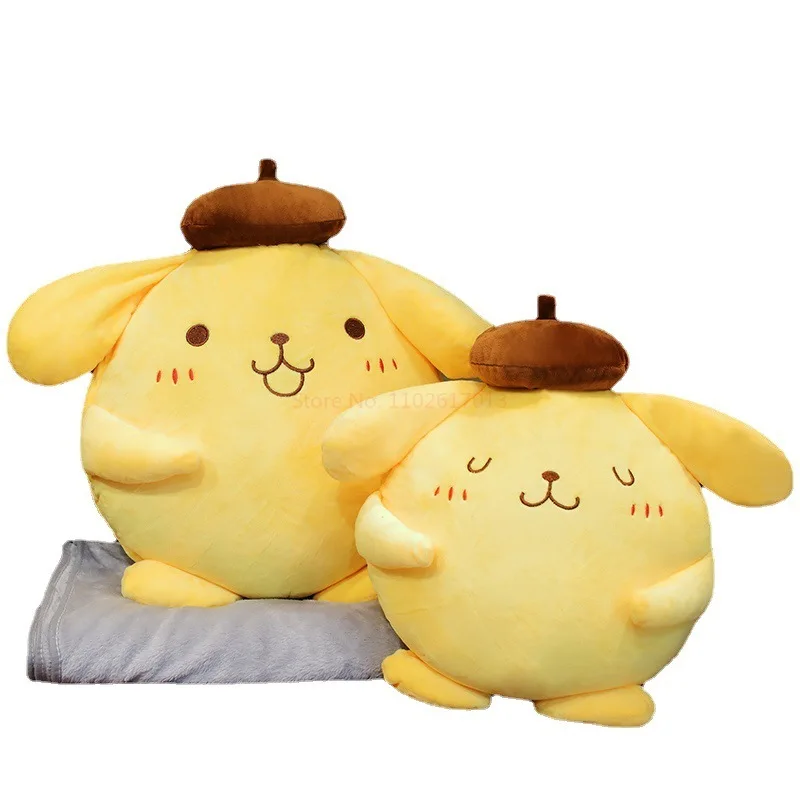 Sanrio Neue Heiße Pompom Purin Puppe Puppe Kissen In Einem Niedlichen Cartoon Pompompurin Puppe Kissen Decke Geschenk Für Freundin Plüsch hund