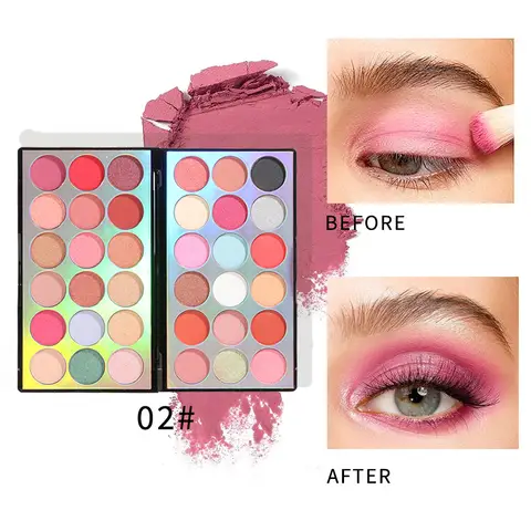 High Quality MISS ROSE 36 Colors Glitter Matte Eye Shadow Palette Make Up Natural Pigment Silky-Smooth Eyeshadow Plate Cosmetics