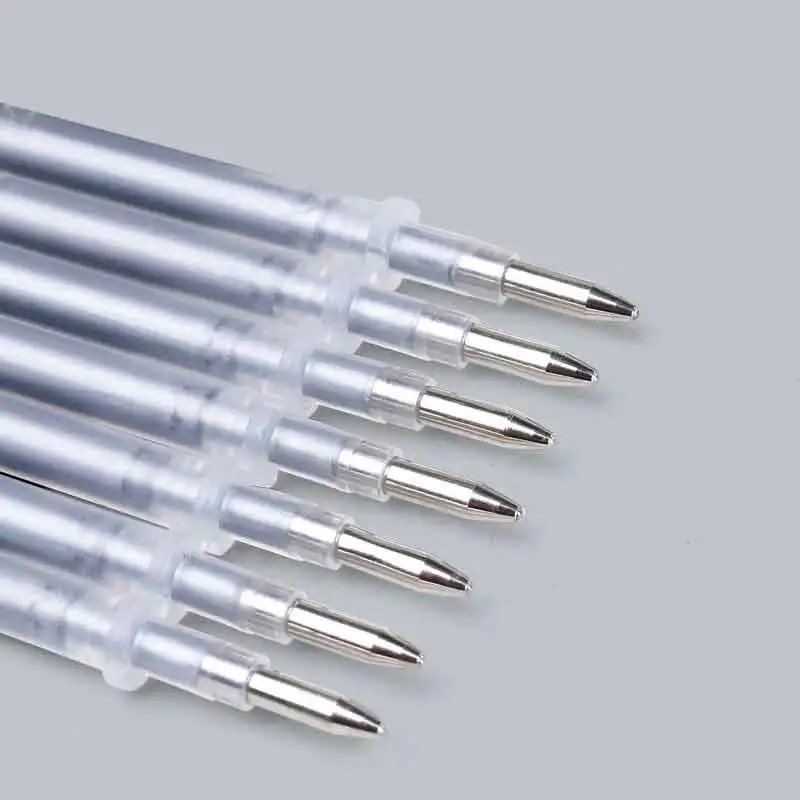100Pcs/lot Silver Fabric Leather Marker Textile Ink Refill Patchwork Marking Pen Refill 0.8mm Eraserable Washable Handle